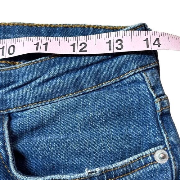 Free People Ankle Cropped Raw Hem Jeans in Blue Wash 28 - Picture 5 of 14